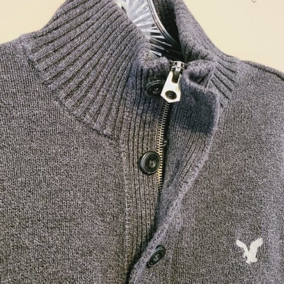 American Eagle | Men's Athletic Fit Quarter Zip Up Sweater (Size Small) - Picture 5 of 10